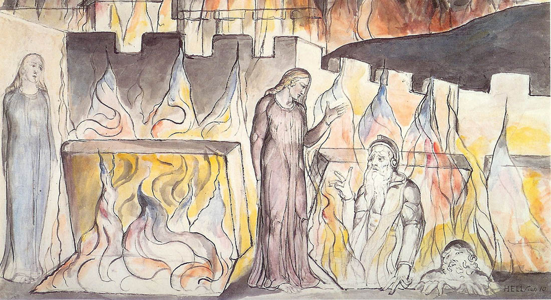 Dante Hell X Farinata, British Museum, Public Domain